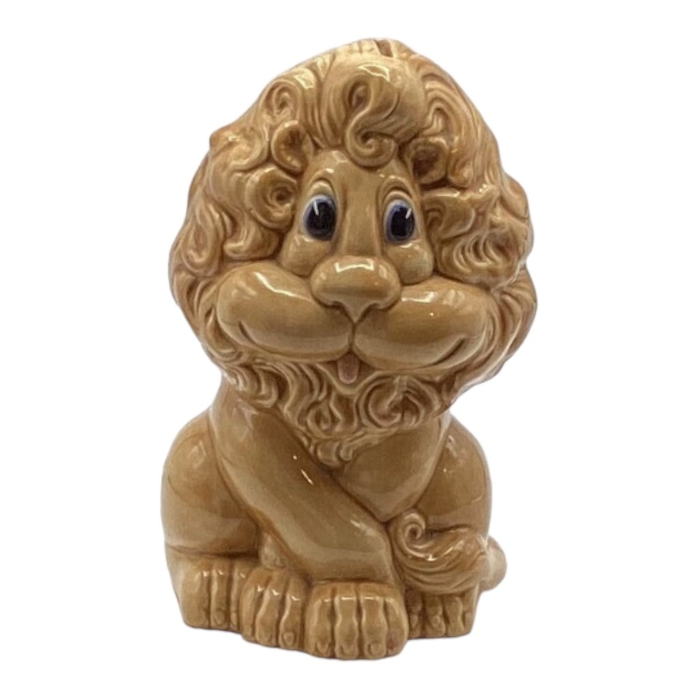 Vintage Lion Whimsical Coin Bank Atlantic Mold Co 8.5in